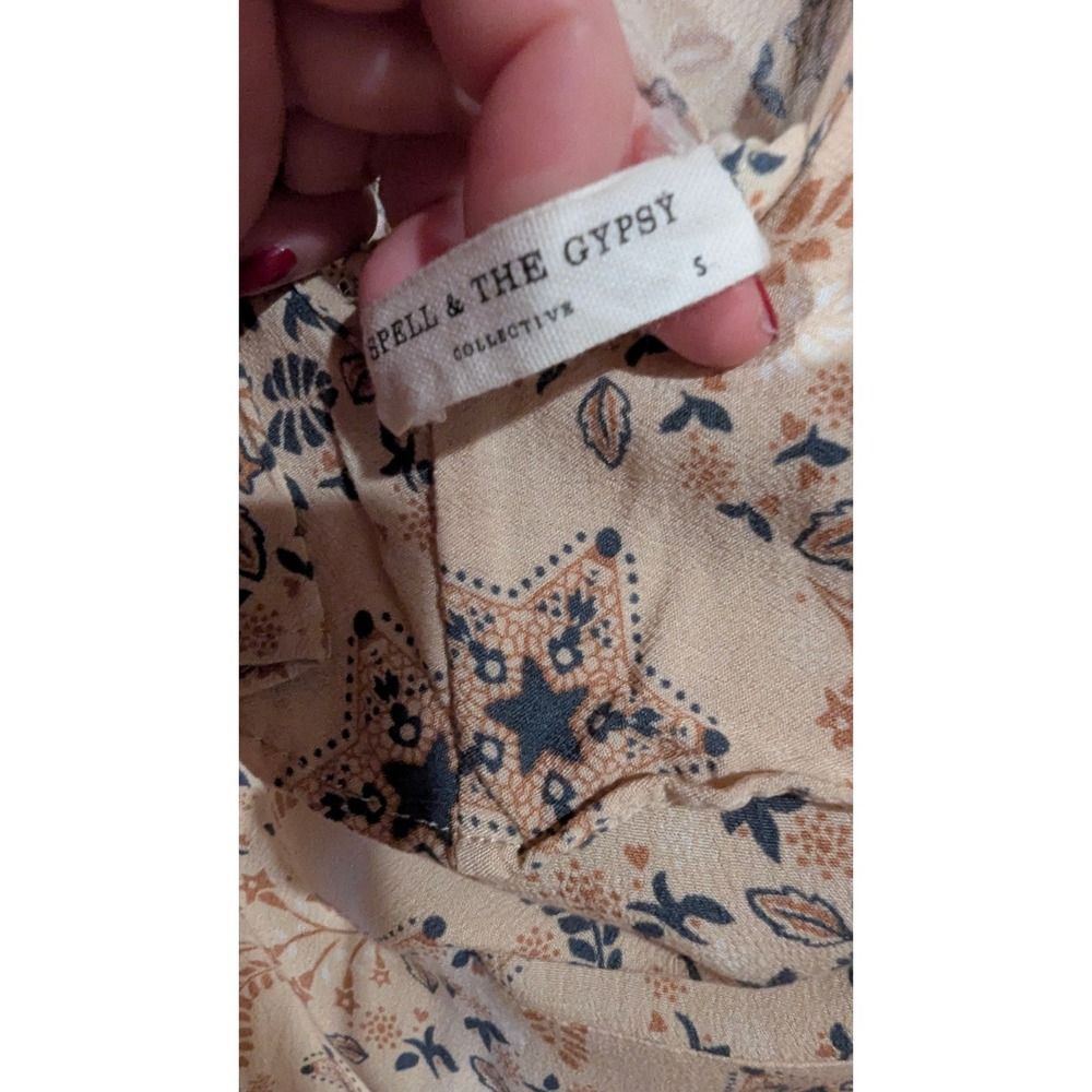 Spell & The Gypsy Collective Boho Mini Dress‎ Womens S Lace Back Festival Dress - Picture 5 of 10